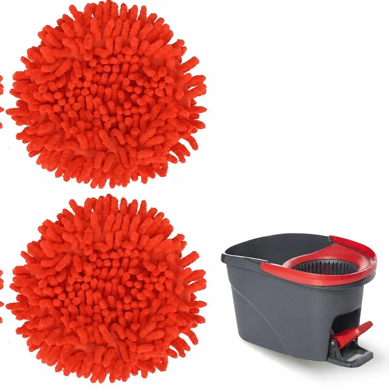 Repuestos de plumero de chenilla electrostática para trapeador de 1 tanque, limpieza en seco de techos, persianas y muebles