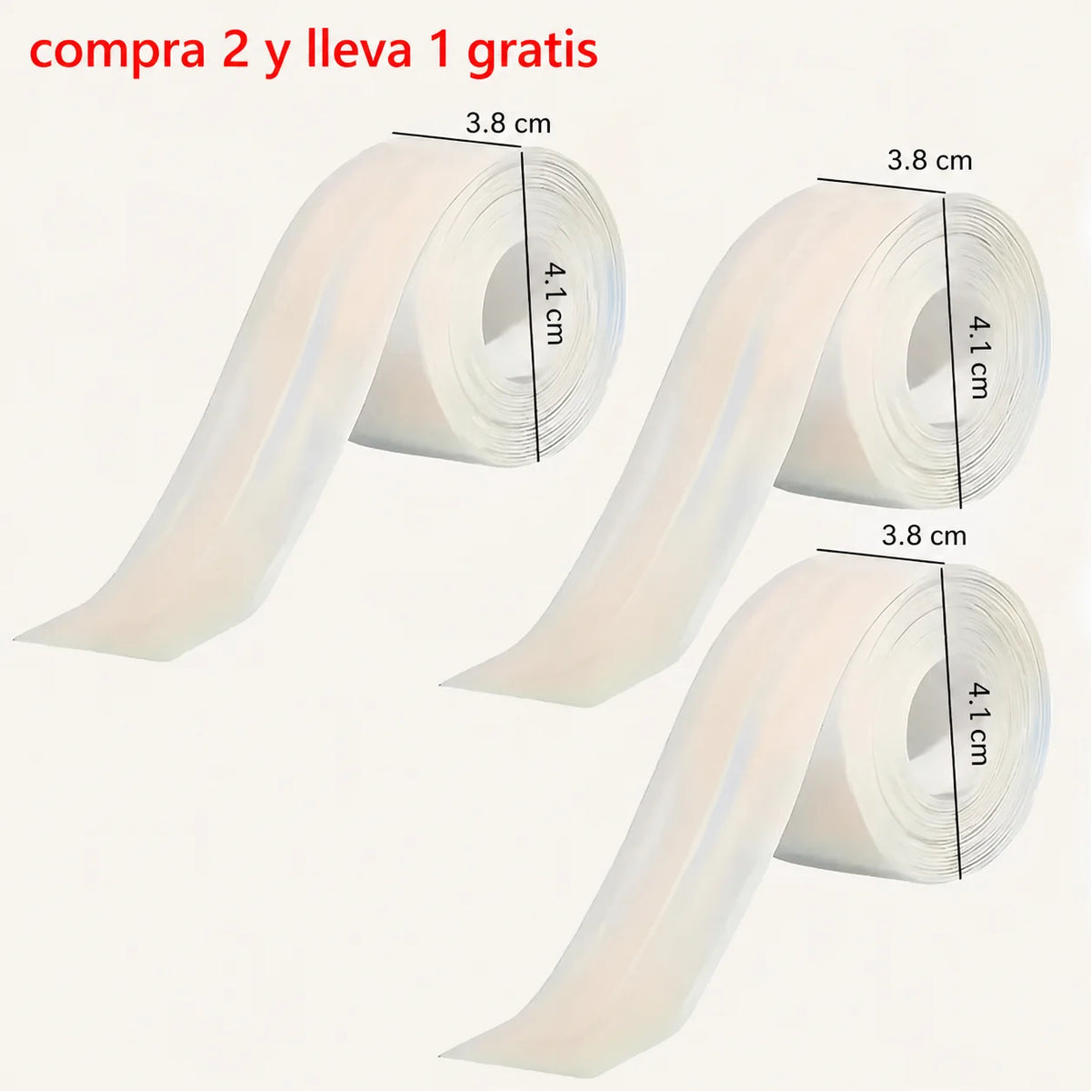 Cinta selladora autoadhesiva impermeable de 5 m para baño, cocina y bordes