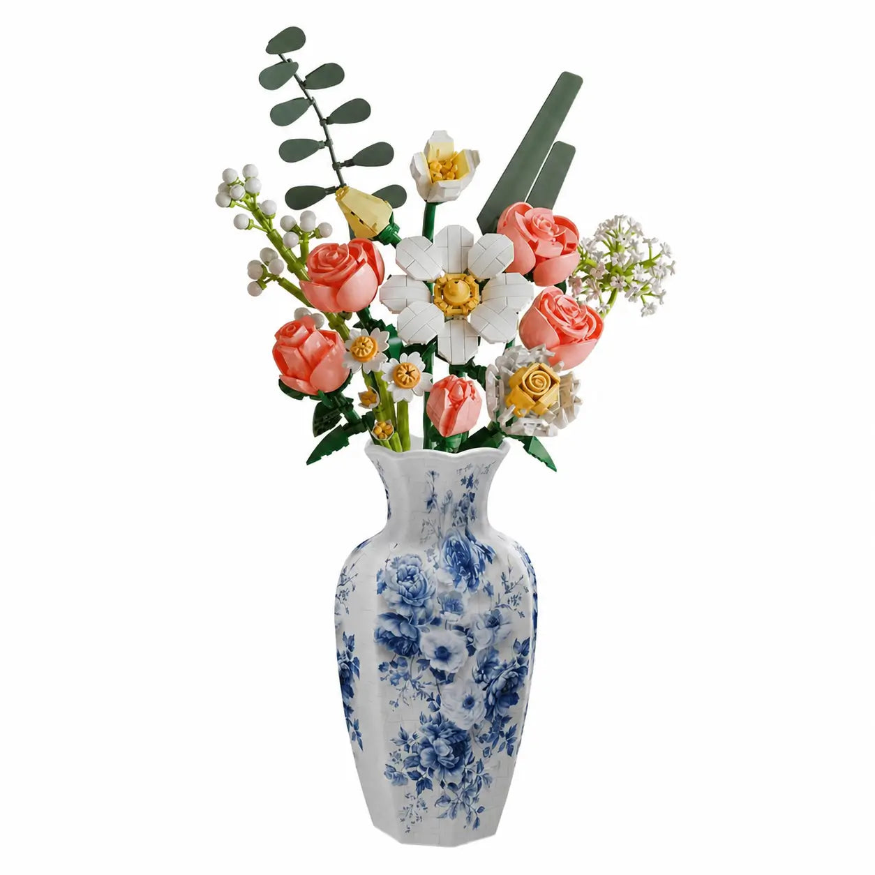 Florero rompecabezas 3D de 160 piezas con vaso desmontable para arreglos florales, decoración creativa en casa y regalo para adultos