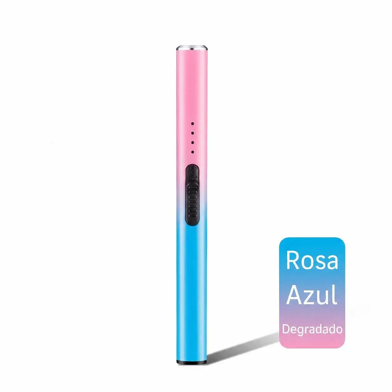 Encendedor eléctrico para velas con indicadores LED, diseño tipo pluma compacto para regalos de mamá y uso en casa diario seguro