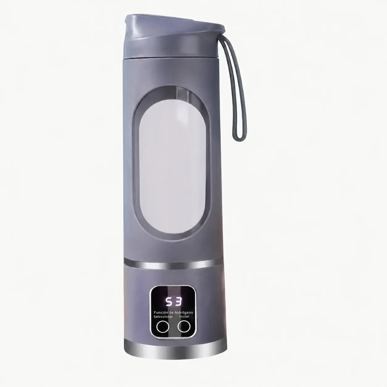 Licuadora portátil recargable con pantalla LED y 3 modos para smoothies, papillas y bebidas en casa o viaje frescas diarias sin derrames