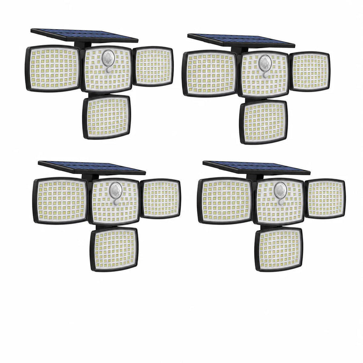 Lámpara solar exterior de pared 4500LM con sensor de movimiento y control remoto para patios, jardines y seguridad nocturna en casa