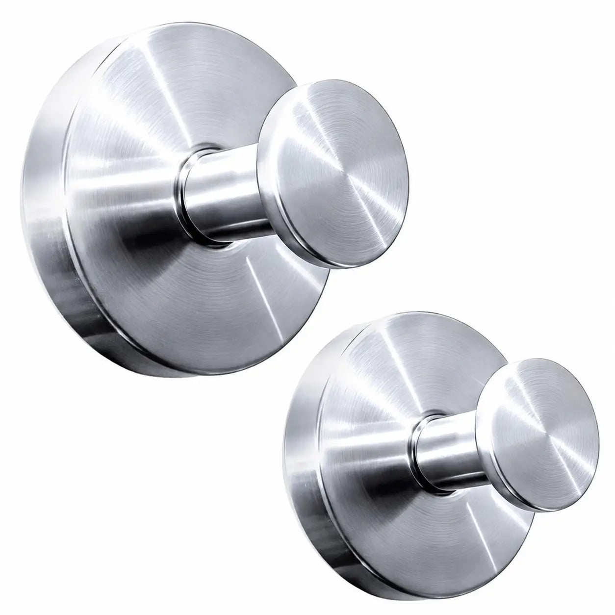Ganchos de succión negros mate sin taladro, paquete de 2 reutilizable para baño, regadera, cocina, toallas, batas y esponjas en superficies lisas