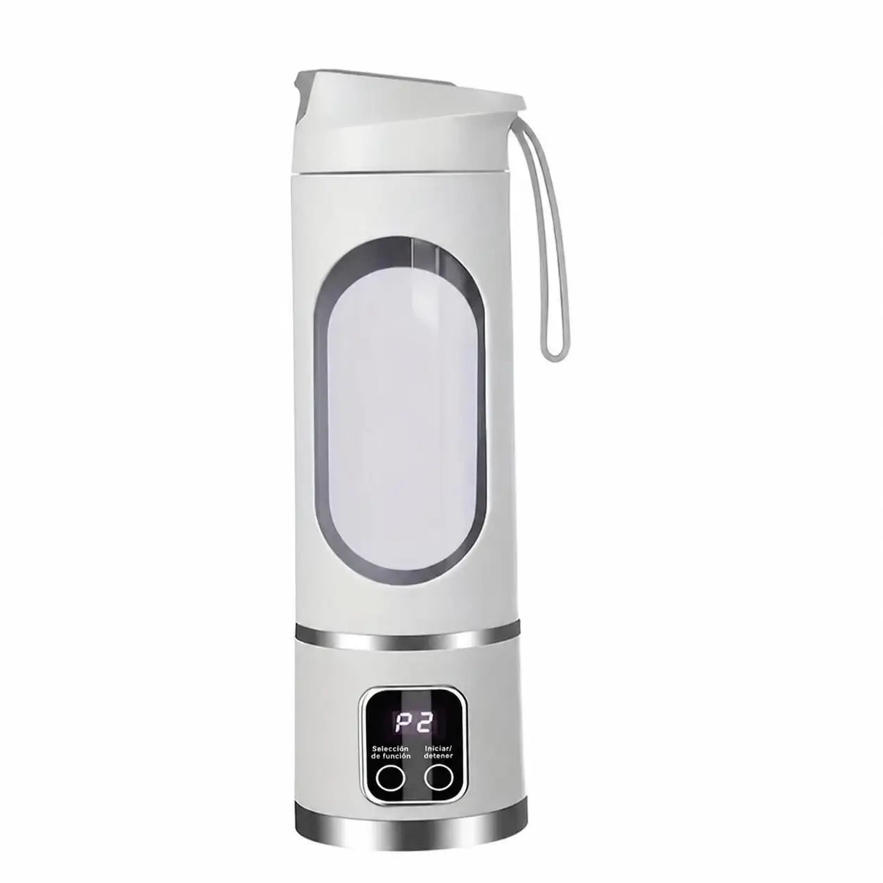 Licuadora portátil recargable con pantalla LED y 3 modos para smoothies, papillas y bebidas en casa o viaje frescas diarias sin derrames