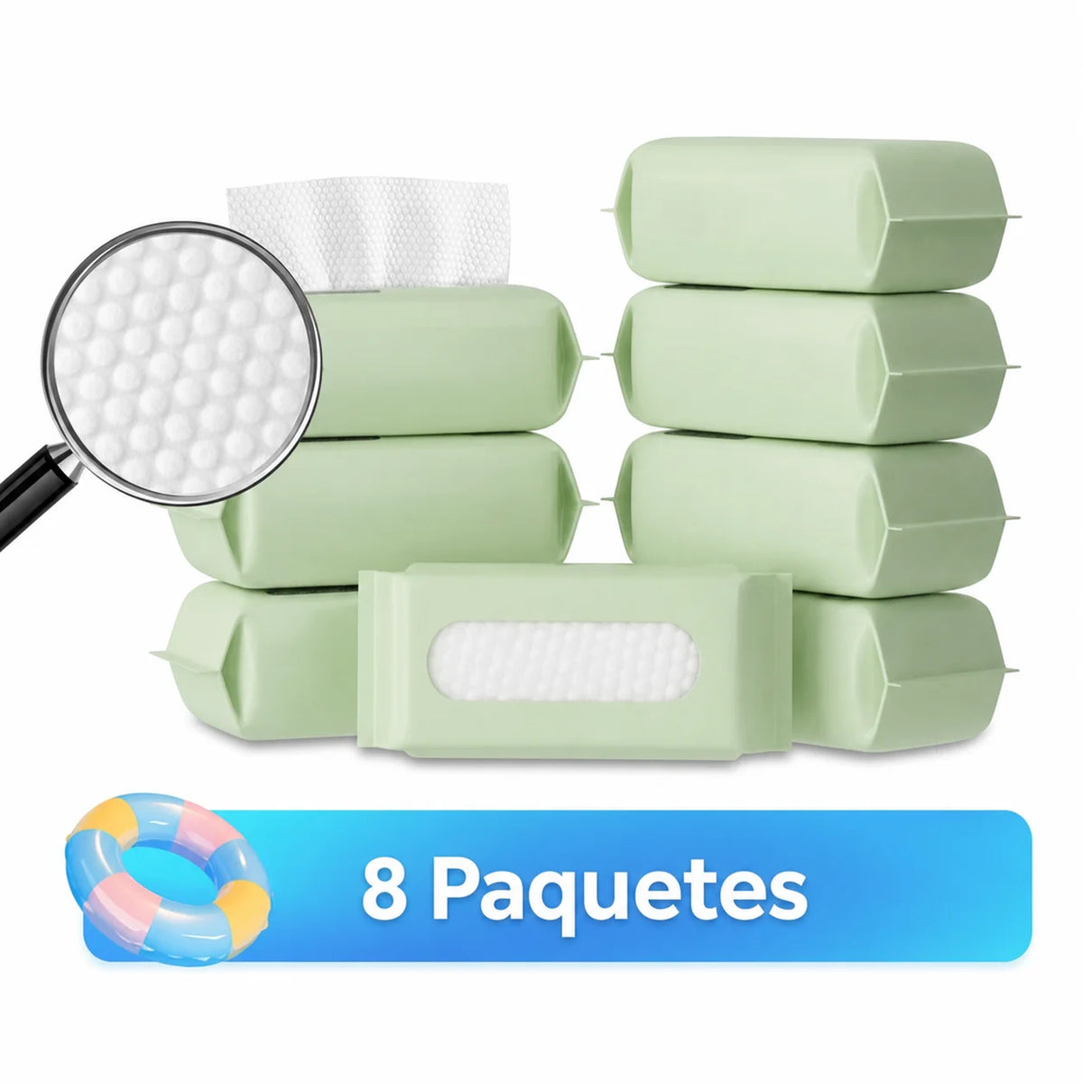 Toallitas faciales desechables hipoalergénicas sin fragancia, absorbentes y biodegradables, para skincare, retirar maquillaje y uso húmedo o seco en rutina diaria