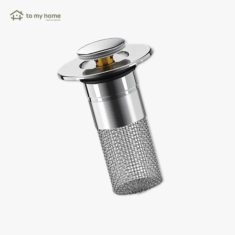 Protector de lavabo para cabello con filtro universal tipo pop-up, cesta de acero inoxidable y colador, previene obstrucciones y mantiene limpieza
