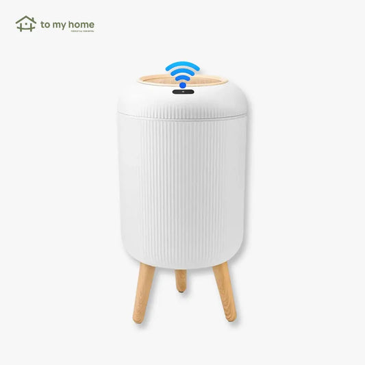 Basura inteligente automática con sensor de movimiento, diseño nórdico moderno, impermeable, ahorro de espacio, mantiene higiene en cocina, baño, oficina o habitación