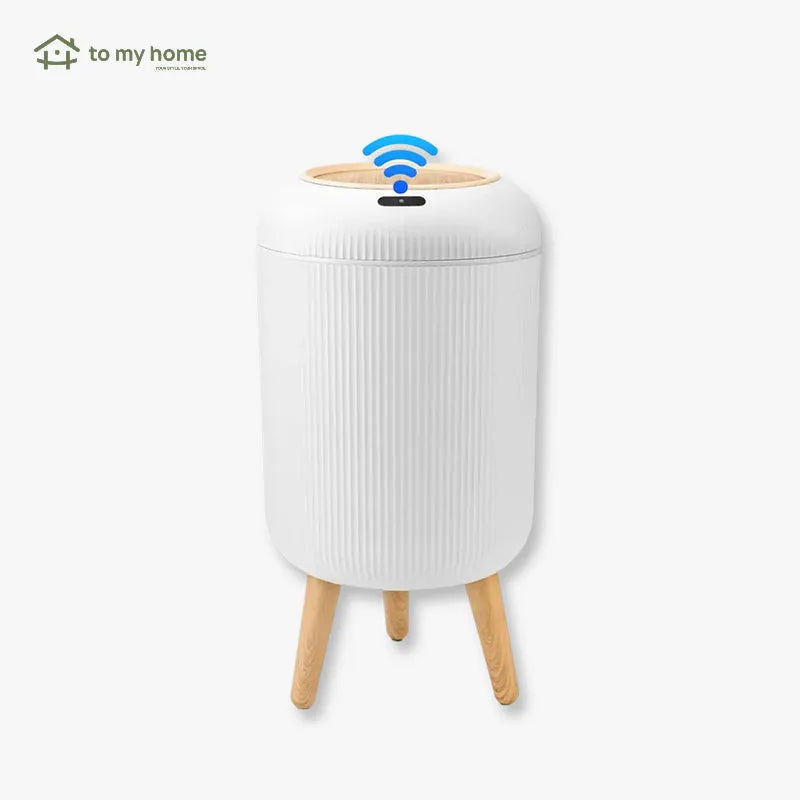 Basura inteligente automática con sensor de movimiento, diseño nórdico moderno, impermeable, ahorro de espacio, mantiene higiene en cocina, baño, oficina o habitación