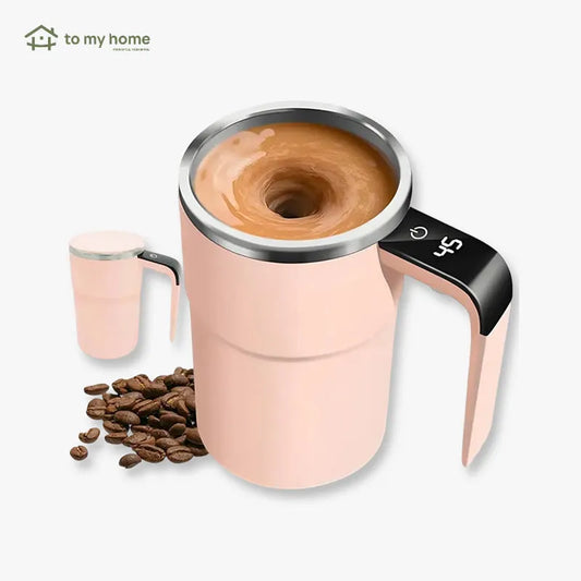 Taza eléctrica mezcladora automática recargable, agitación magnética, display LCD, mezcla uniforme, práctica para bebidas calientes o frías, ideal para oficina o hogar
