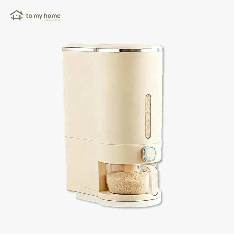 Dispensador de arroz hermético UFORU, protección total contra insectos y humedad, incluye vaso medidor, conserva granos y cereales de forma efectiva y segura