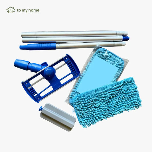 Mop especial para limpieza de zócalos con mango ligero de 178cm, no requiere agacharse, captura polvo y pelos, ergonomía superior y comodidad total