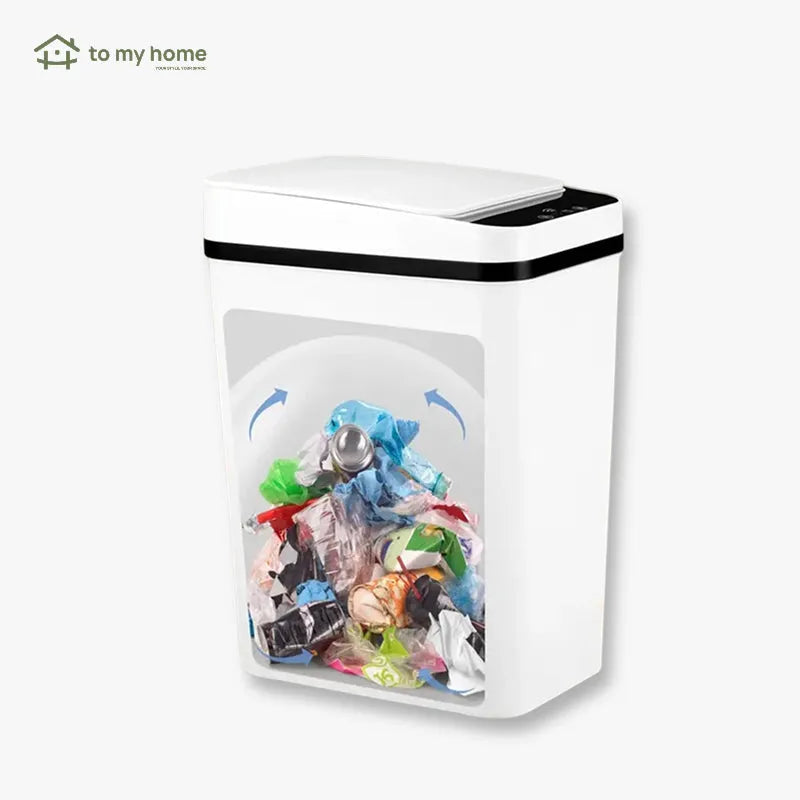 Bote de basura automático de 12 litros con sensor de movimiento, sin contacto, ideal para cocina, baño, dormitorio o oficina, higiene máxima y conveniente