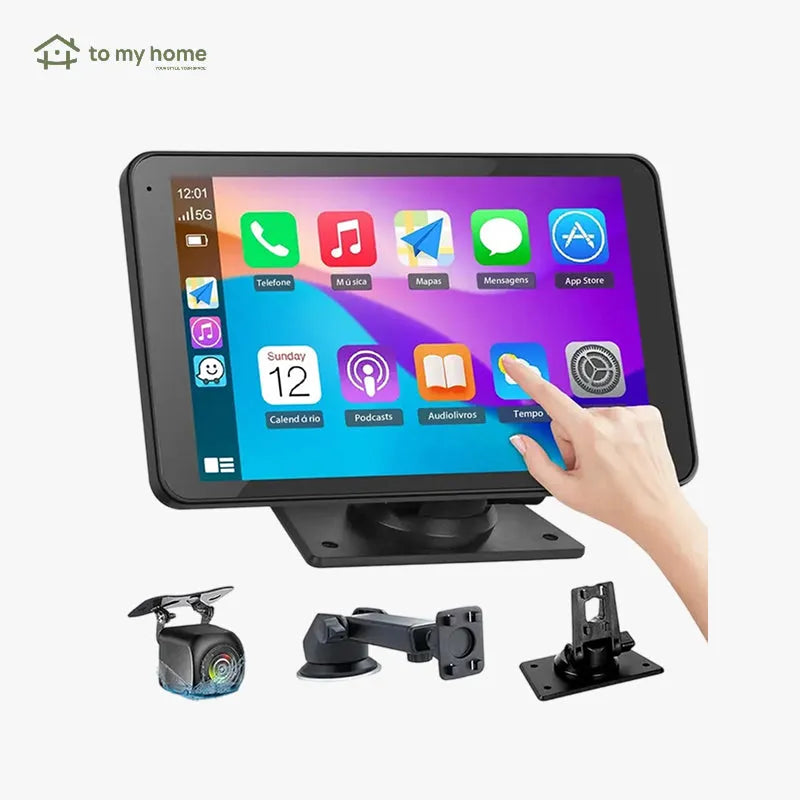 Adaptador de pantalla inalámbrico 2025 para Android e iPhone, garantiza entretenimiento continuo en el coche, conexión portátil estable y compatible con múltiples dispositivos fácilmente