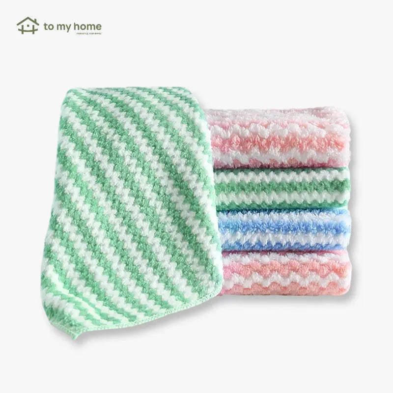 Juego de 10 paños de limpieza de microfibra absorbentes, sin manchas, lavables y reutilizables para cocina, con rendimiento duradero garantizado