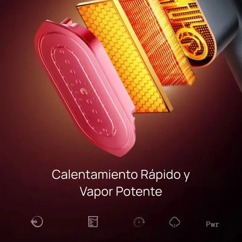 Vaporizador portátil de ropa para viaje, calentamiento rápido en 5 segundos, 7 modos de temperatura, con cable giratorio 90°, ropa sin arrugas fácilmente