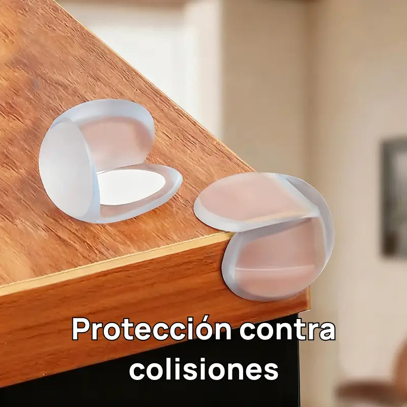 Juego de 16 protectores de esquinas transparentes y redondos para bordes afilados de muebles y mesas, seguridad discreta y protección infantil efectiva