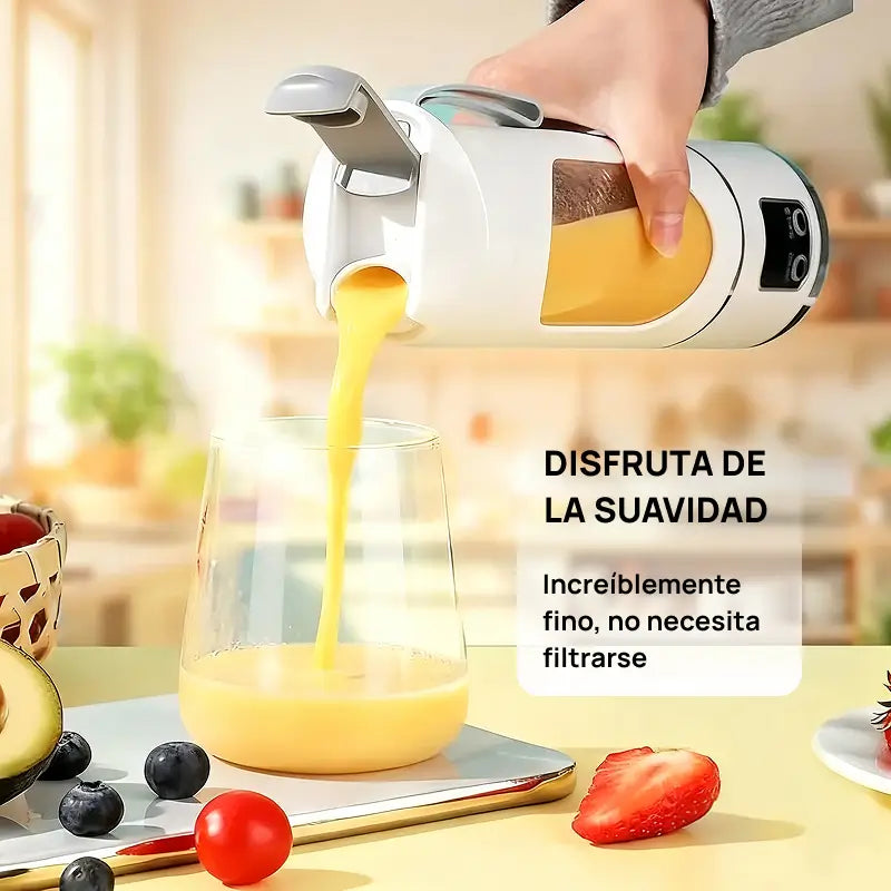 Licuadora digital portátil compacta con pantalla LED, completamente a prueba de fugas, ideal para smoothies, jugos y vitaminas de manera práctica