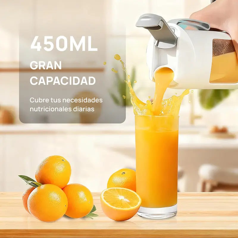 Licuadora digital portátil compacta con pantalla LED, completamente a prueba de fugas, ideal para smoothies, jugos y vitaminas de manera práctica