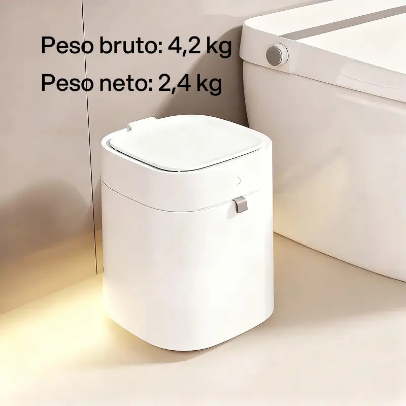 Bote de basura automático con sensor de movimiento, para desecho higiénico sin contacto en sala, cocina, baño o dormitorio, tecnología conveniente