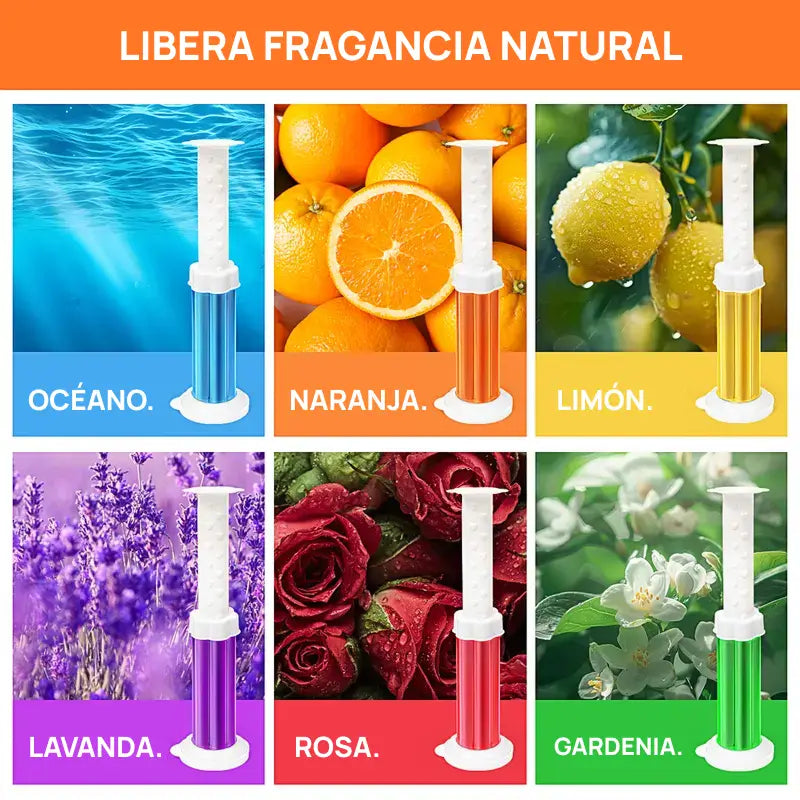 Gel de limpieza 6 en 1 para inodoro con aromatizador y desodorizante efectivo, fragancia duradera y frescura prolongada para baño impecable
