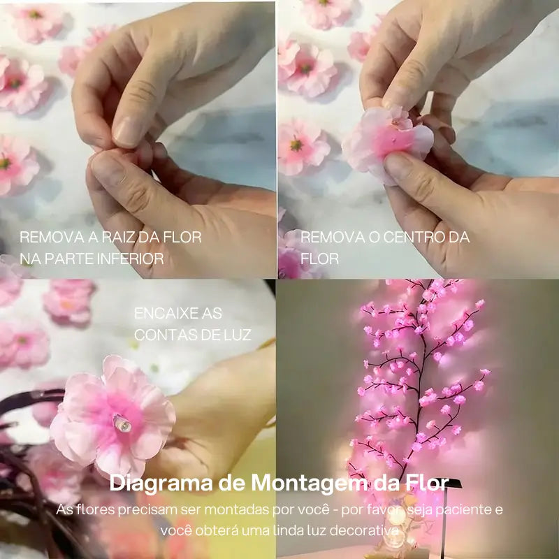 Lámpara decorativa LED en forma de rama de árbol, alimentación por USB, crea ambiente acogedor en casa con iluminación ambiental cálida y relajante
