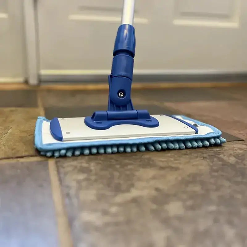 Mop especial para limpieza de zócalos con mango ligero de 178cm, no requiere agacharse, captura polvo y pelos, ergonomía superior y comodidad total