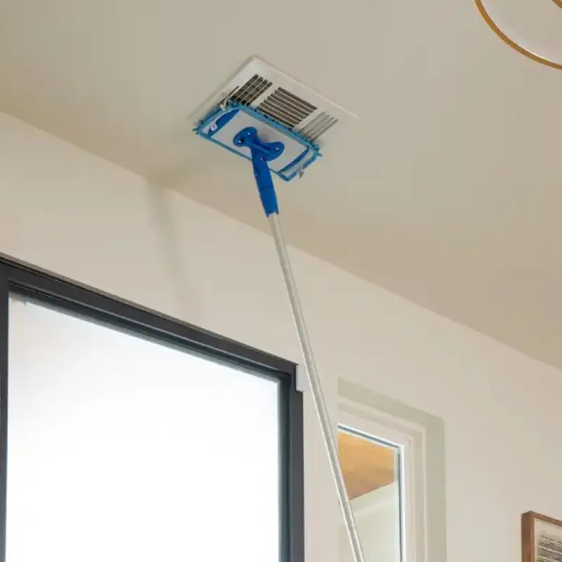 Mop especial para limpieza de zócalos con mango ligero de 178cm, no requiere agacharse, captura polvo y pelos, ergonomía superior y comodidad total