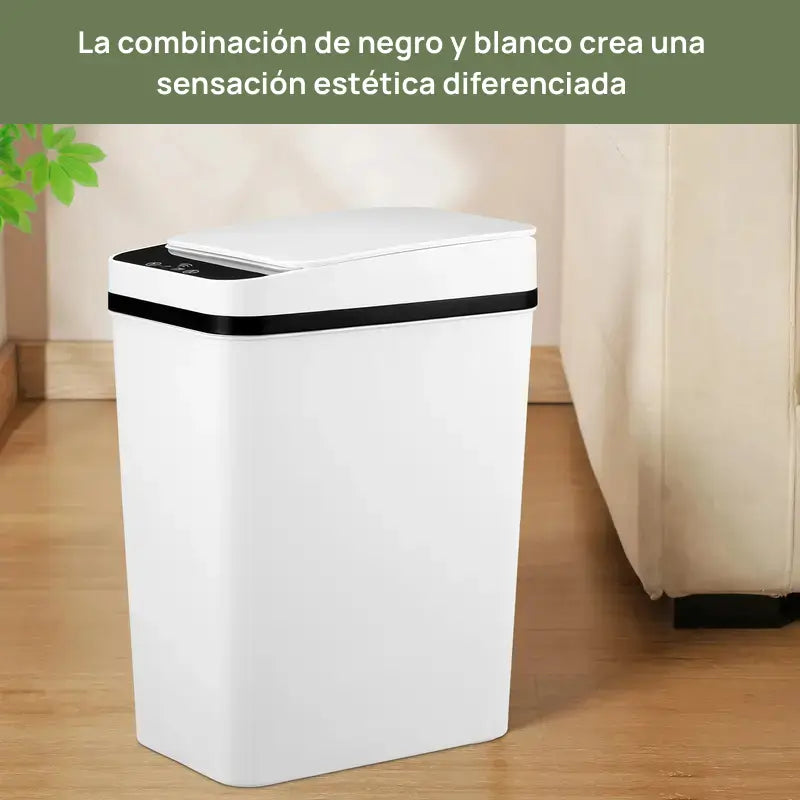 Bote de basura automático de 12 litros con sensor de movimiento, sin contacto, ideal para cocina, baño, dormitorio o oficina, higiene máxima y conveniente