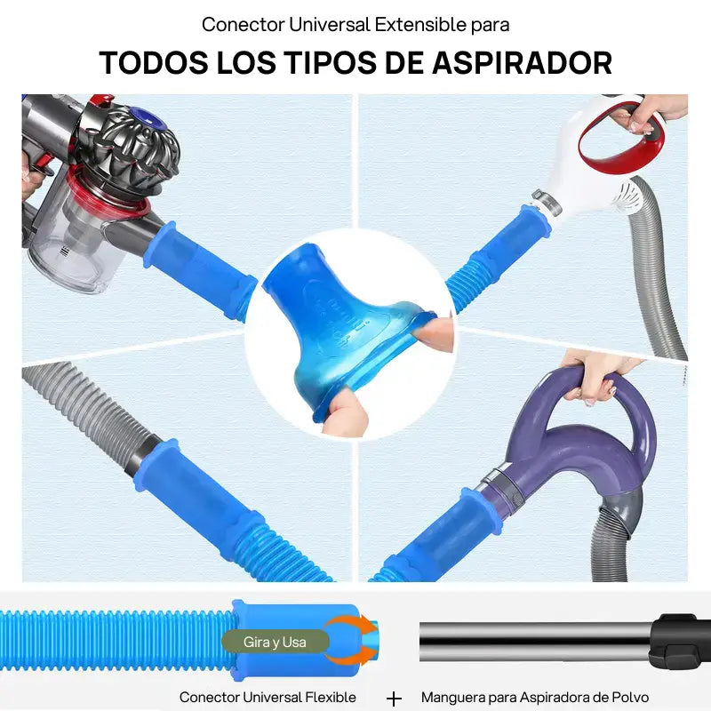 Kit de limpieza con manguera y accesorio para conducto de secadora, elimina pelusa y pelos, con conector universal ajustable, prevención de incendios garantizada