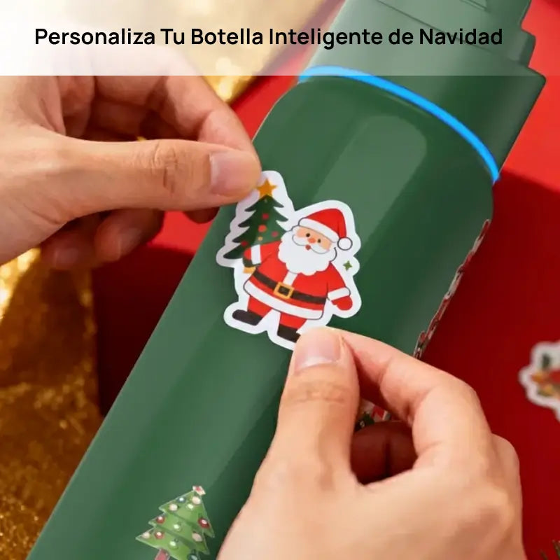 Botella de agua inteligente de acero inoxidable con app, rastrea consumo, envía recordatorios de hidratación, ideal para viajes y control de líquidos diario