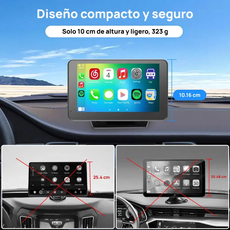 Adaptador de pantalla inalámbrico 2025 para Android e iPhone, garantiza entretenimiento continuo en el coche, conexión portátil estable y compatible con múltiples dispositivos fácilmente