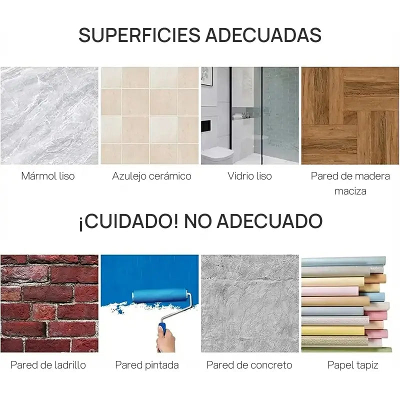 Kit 2 ganchos de pared con ventosa de alta adherencia, impermeables, reutilizables, resistentes, sin perforación, ideal para baño, cocina u organización de artículos