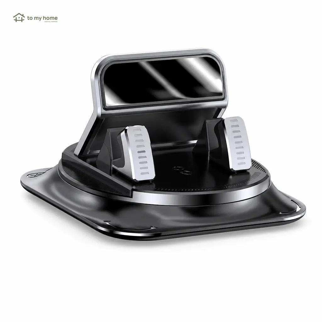 Soporte para celular de auto con rotación 360° y ventosa estable para navegación en tablero, compatible con iPhone y Android segura