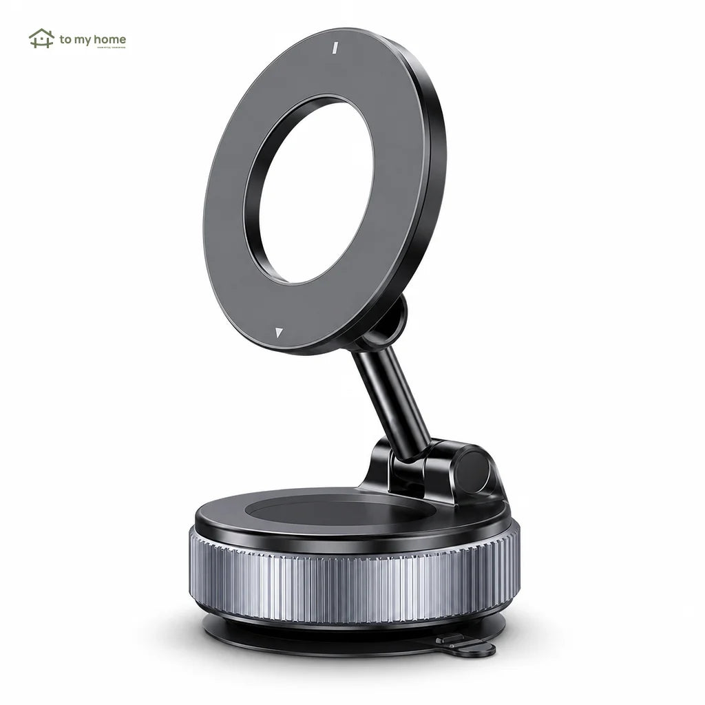 Soporte Magnético Universal Celular Ventosa Vacío Fuerte Plegable Auto Tablero Gimnasio Espejo Baño Compatible con Todo Smartphone y Vehículo Moderno Útil