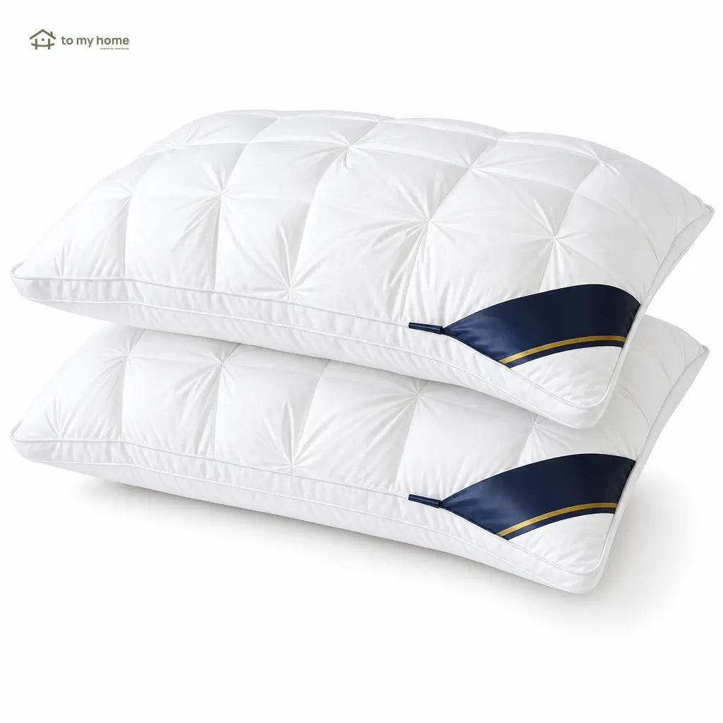 Almohadas de cama tipo hotel con soporte cervical y relleno alternativo de plumón para dormir de lado, boca arriba o boca abajo