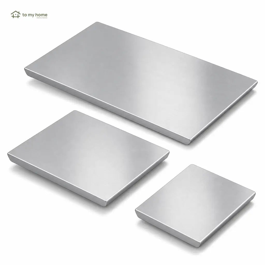 Tabla para picar de acero inoxidable 304, higiénica y antiderrapante para carnes, verduras y masas