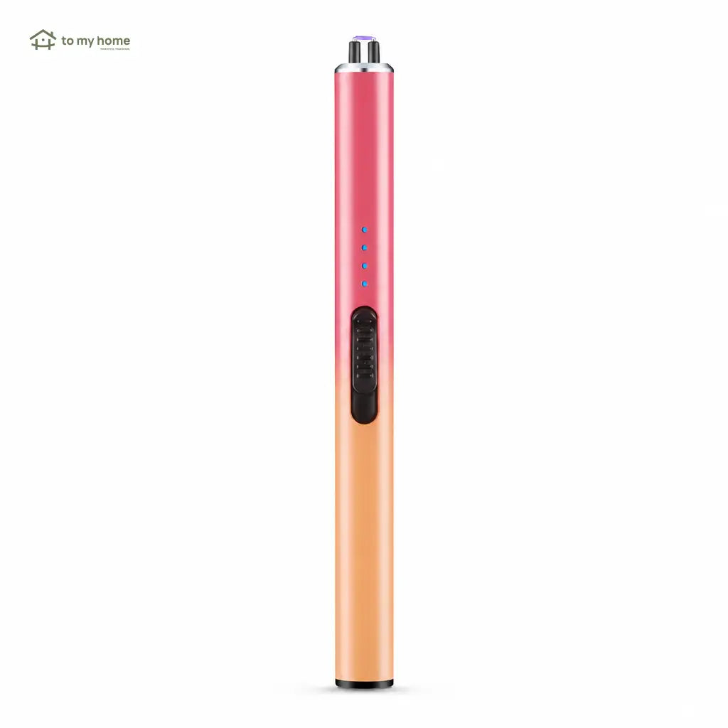 Encendedor eléctrico para velas con indicadores LED, diseño tipo pluma compacto para regalos de mamá y uso en casa diario seguro