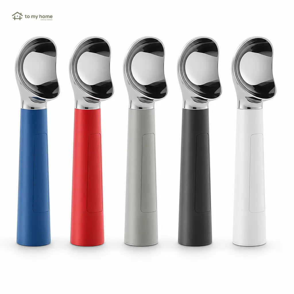 Cuchara eléctrica recargable para helado con calentamiento y pantalla LED para servir postres congelados duros en casa fácilmente sin esfuerzo cada día