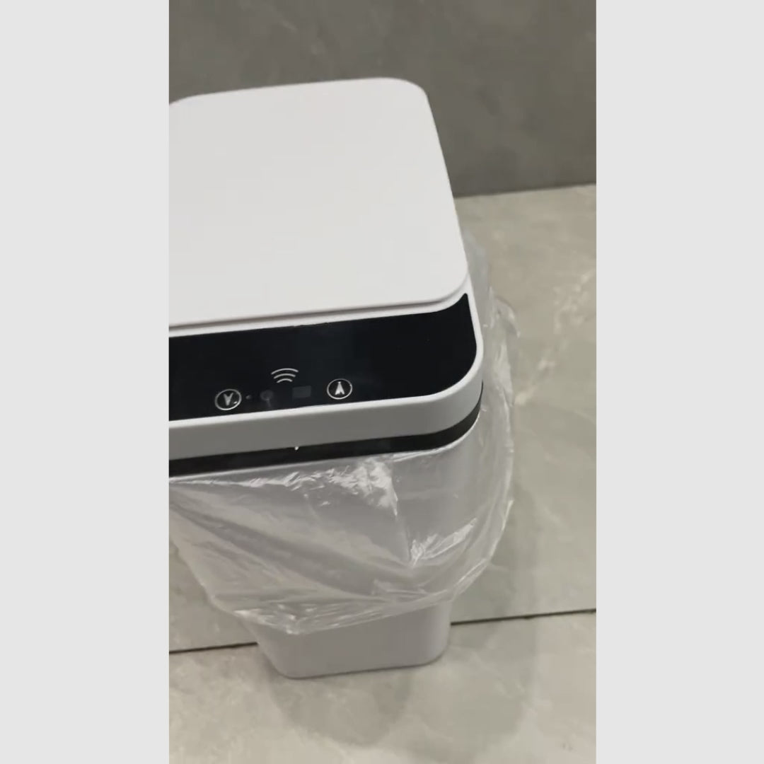 Bote de basura automático de 12 litros con sensor de movimiento, sin contacto, ideal para cocina, baño, dormitorio o oficina, higiene máxima y conveniente