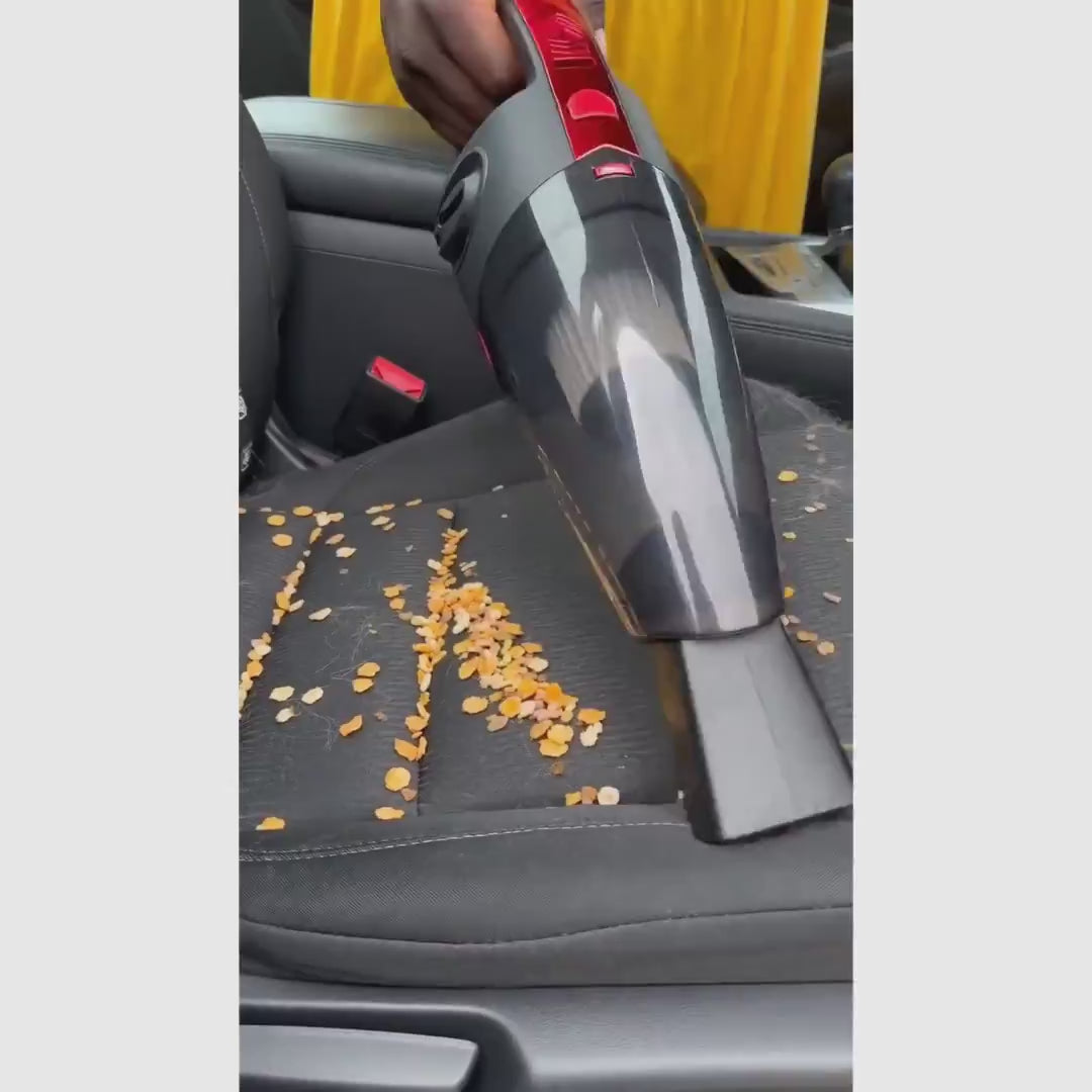 Aspiradora inalámbrica de mano para auto y hogar, succión potente para pelo de mascota, polvo, migas y líquidos con accesorios prácticos