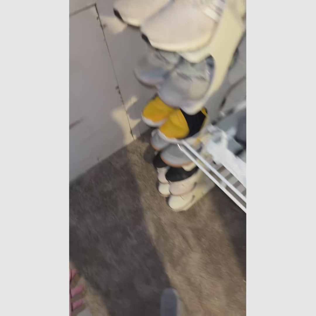 Zapatera vertical modular 6 a 9 niveles, estructura compacta, moderna y resistente, organización doméstica eficiente, maximiza espacio y mantiene orden en cualquier habitación