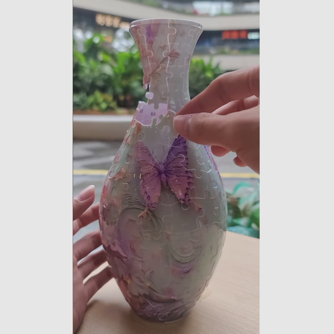 Vaso decorativo rompecabezas 3D para flores, arreglos creativos, diseño moderno, ideal para decorar casa, oficina o como regalo elegante y sofisticado para cualquier espacio