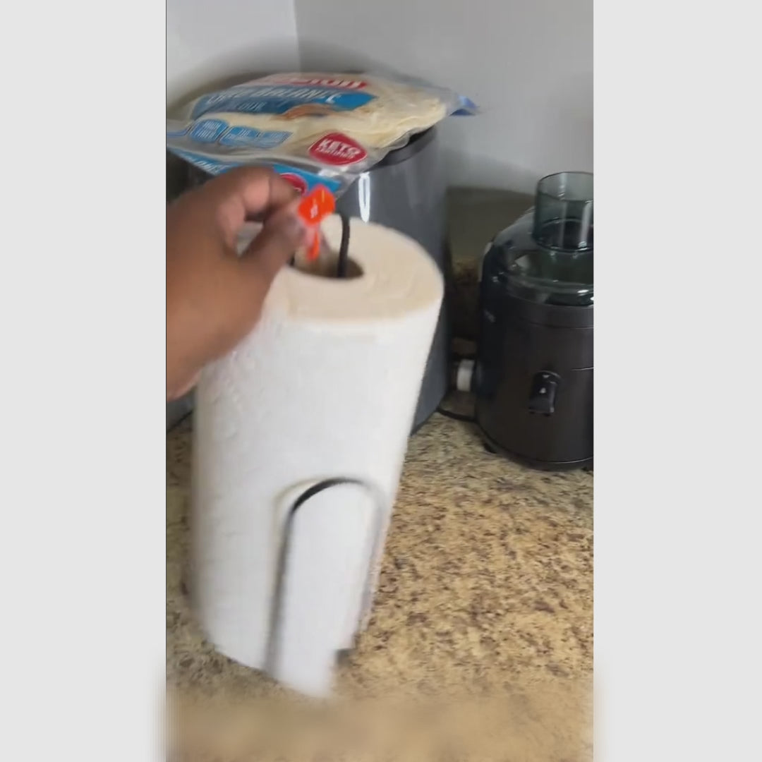 Soporte magnético para rollo de papel toalla, organizador de pared universal para cocina, baño o refrigerador, acceso inmediato y almacenamiento práctico garantizado