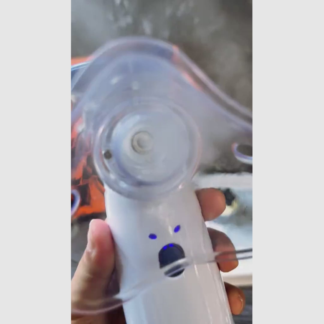 Nebulizador ultrasónico portátil recargable para adultos y niños, con dos modos de uso y función de autolimpieza, alivio rápido y seguro