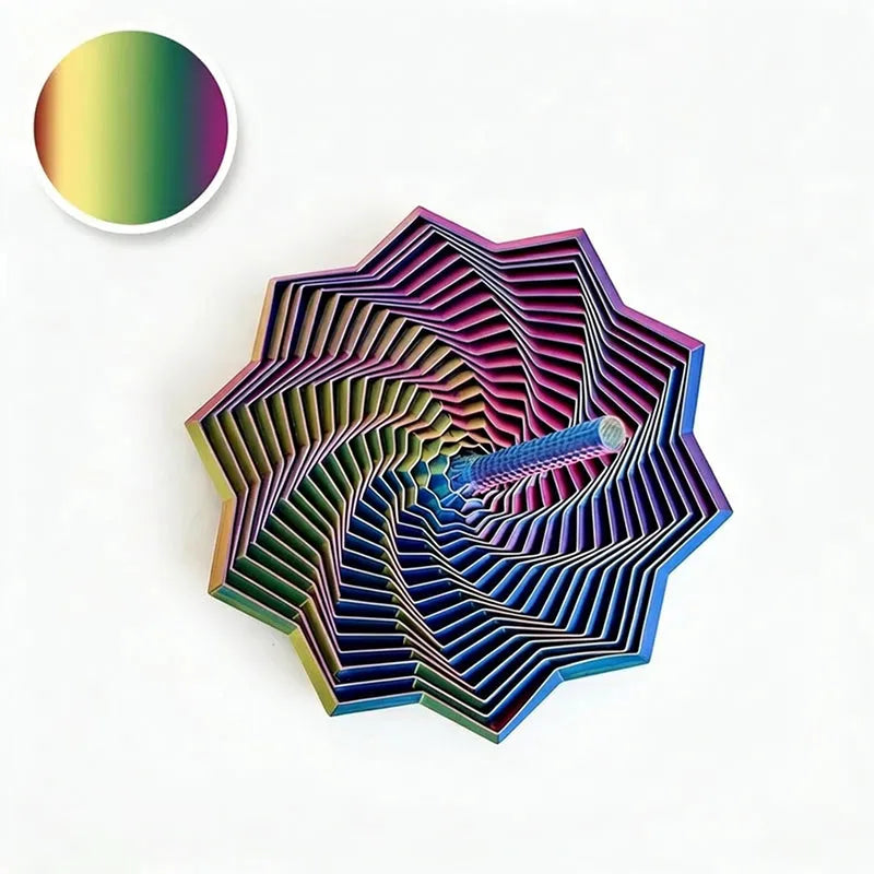 Estrella fidget sensorial 3D expandible anti estrés, movimiento espiral, con asa, tacto suave, efecto relajante, perfecta para aliviar tensión y entretenimiento creativo