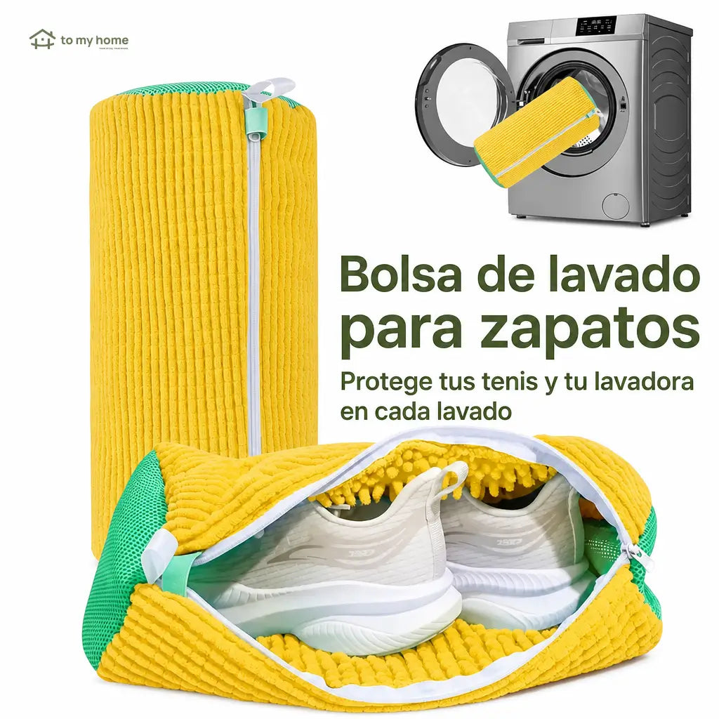 Bolsa de lavado para tenis con malla y cierre, protege el calzado en la lavadora