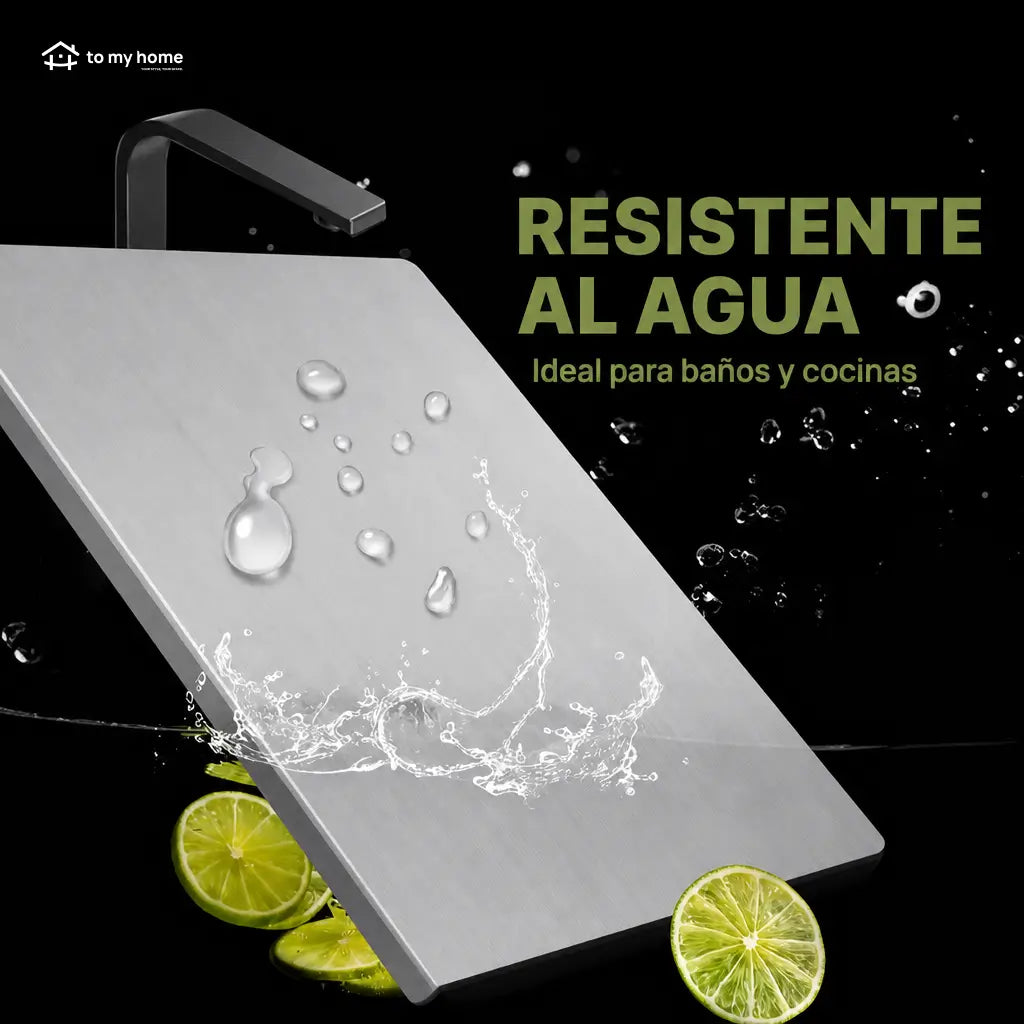 Tabla para picar de acero inoxidable 304, higiénica y antiderrapante para carnes, verduras y masas