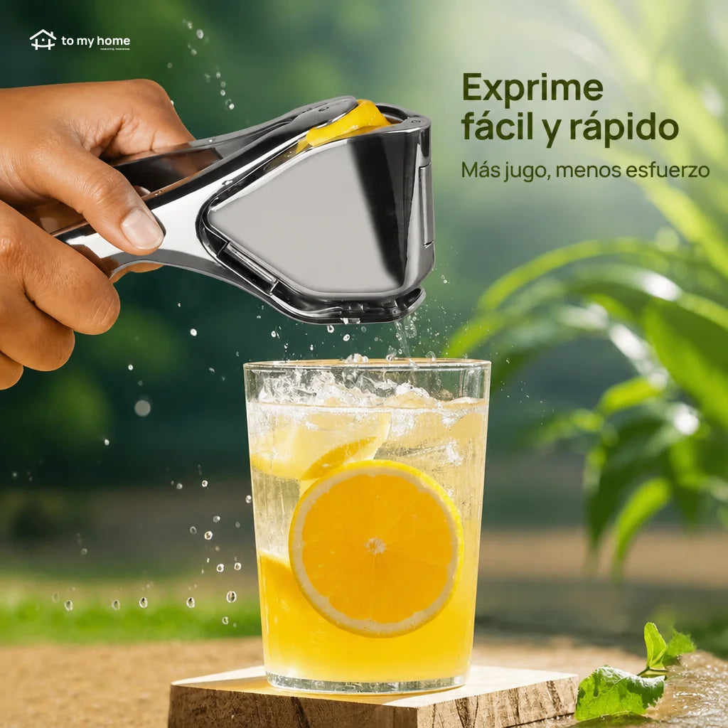 Exprimidor manual de cítricos en acero inoxidable con mango ergonómico para limones, naranjas, cocteles, ensaladas, bebidas y cocina diaria en casa