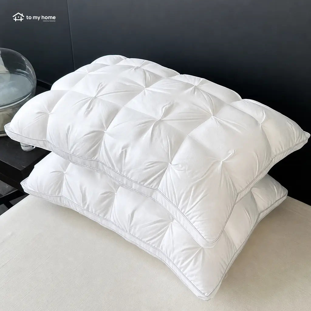 Almohadas de cama tipo hotel con soporte cervical y relleno alternativo de plumón para dormir de lado, boca arriba o boca abajo