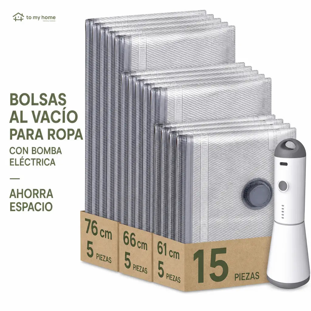 Kit de bolsas al vacío para viaje con bomba eléctrica recargable, compresión rápida para maletas, ropa y artículos voluminosos